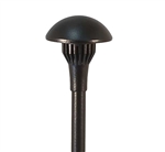 Focus Industries AL-06-SM-LEDP-BAR 12V 4W LED 300 lumens 3.75" Mushroom Hat Area Light, Brass Acid Rust Finish