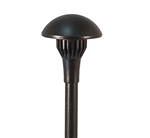 Focus Industries AL-06-SM-LEDP-BAV 12V 4W LED 300 lumens 3.75" Mushroom Hat Area Light, Brass Acid Verde Finish