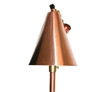 Focus Industries AL-18-LG-AH-BB-COP 12V 20W T4 Halogen Tiki Torch Light, Brass Bamboo Stem Area Light, Unfinished Copper