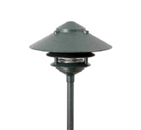 Focus Industries AL0310L12CPR 3W Omni Super Saver LED 10" Two Tier Pagoda Hat Area Light, Chrome Powder Finish