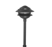 Focus Industries AL033T103L12ATV 3W Omni Super Saver LED 10" Three Tier Pagoda Hat Area Light, Antique Verde Finish