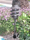 Focus Industries AL034TL12WIR 3W Omni Super Saver LED 6" Four Tier Pagoda Hat Area Light, Weathered Iron Finish