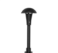 Focus Industries AL06SML12CPR 12V 3W Omni LED 3.5" Cast Aluminum Mini Mushroom Hat, Chrome Powder Finish