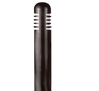 Focus Industries AL08ALUML12CAM 12V 3W Omni LED Extruded Aluminum 3" Diameter Mini Bollard, Camel Tone Finish