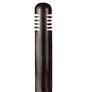 Focus Industries AL08L12RST 12V 3W Omni LED Extruded Aluminum 3" Diameter Mini Bollard, Rust Finish