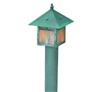 Focus Industries AL09L12RST 12V 3W Omni LED Brass Post Lantern Area Light with ABS Post, Rust Finish