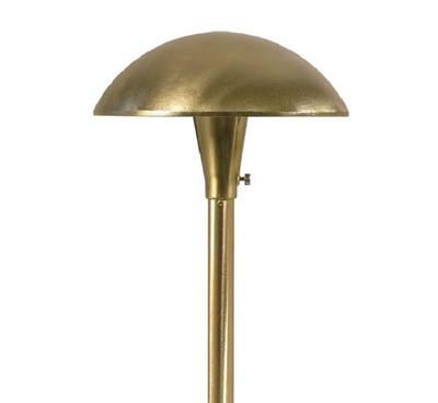 Focus Industries AL12L12ATV 12V 3W Omni LED 8" Cast Aluminum Mushroom Hat, Antique Verde Finish