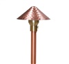 Focus Industries AL19HHAHL12CAR 12V 3W Omni LED 8" Hammered Hat Area Light with Adjustable Hub, Copper Acid Rust Finish