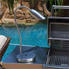 Focus Industries BQ-08-WB-SS 120V Stainless Steel Bullet BBQ Flex Light with 24" Flex Arm and Weighted Base Finish