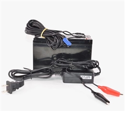 Focus Industries  12V Battery with 10ft 18/2 Lead Wire and Battery Charger
