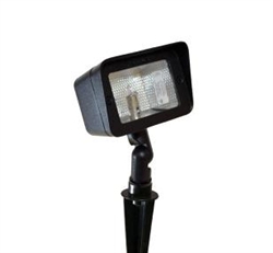 Focus Industries CDL-15-SC-RBV 12V 18W S8 Incandescent Directional Floodlight, Rubbed Verde Finish