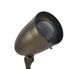 Focus Industries DL-38-NL-ECL-BLT 120V PAR38 Halogen Bullet Directional Light with Extension Collar and Convex Lens, Lamp Not Included, Black Texture Finish