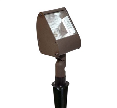 Focus Industries DL04L12ATV 12V 3W Omni LED  Extruded Aluminum Floodlight, Antique Verde Finish