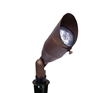 Focus Industries DL22NL25FRST 12V Spotlight Bullet Style MR16, No Lamp, with 25 Feet Wire, Cast Aluminum, Convex Lens, Rust Finish