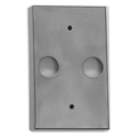 Focus Industries FA-23-CST-BLT Cast Aluminum, double 1/2" NPS hole rectangular canopy, Black Texture Powder Coat Finish