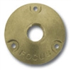 Focus Industries FA-24-BRS Brass, single 1/2" NPS threaded round mini canopy, Unfinished Brass