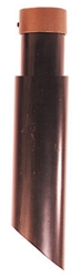 Focus Industries FA-24-MD-CST-POST2-BRS Cast Brass, single 1/2" NPS hole round cap and 16" telescopic post, Unfinished Brass