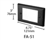 Focus Industries FA-51-BRT Stamped Aluminum Face Plate for SL-02-AL, White Acrylic lens, Bronze Finish