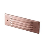 Focus Industries FA-52-BAR Stamped Aluminum Face Plate for SL-04, 4 Louver, Brass Acid Rust Finish