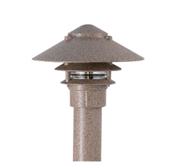 Focus Industries FAL-03-FL13S10-RBV 120V 13W CFL spiral 3 Tier 10" Pagoda Hat, Rubbed Verde Finish