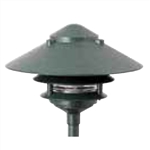 Focus Industries IAL-03-10NL-BLT E26 Standard Base 3 Tier 10" Pagoda Hat Area Light, Black Texture Finish