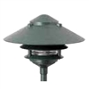 Focus Industries IAL-03-10NL-RBV E26 Standard Base 3 Tier 10" Pagoda Hat Area Light, Rubbed Verde Finish