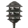 Focus Industries IAL-04-NL-RBV E26 Standard Base 4 Tier 6" Pagoda Hat Area Light, Rubbed Verde Finish