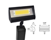 Focus Industries LFL-01-HELEDP12240V-HTX 240V 12W LED 3000K, Floodlight with Hood Extension, Hunter Texture Finish