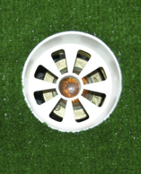 Focus Industries PGL-05 12V 35W MR16 Putting Green Cup Light, Brass Finish