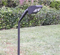 Focus Industries PGL02L12BLT 12V 3W Omni LED Cast Aluminum Putting Light with 25" Extension and Glass Lens, Black Texture Finish