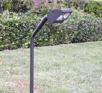 Focus Industries PGL02L12BLT 12V 3W Omni LED Cast Aluminum Putting Light with 25" Extension and Glass Lens, Black Texture Finish