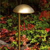 Focus Industries PL-05-HTX-120V 120V Path Light Mushroom Style, Hunter Texture Finish