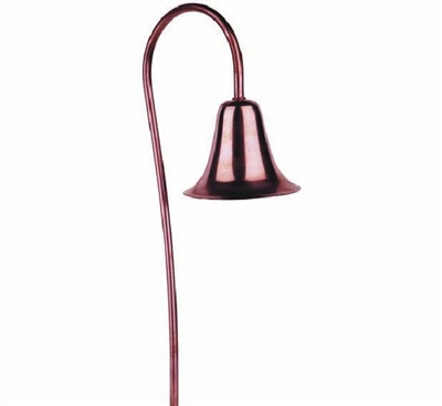 Focus Industries PL02L12BRT 12V 3W Omni LED 5.5" Spun Aluminum China Hat Path Light, Bronze Texture Finish