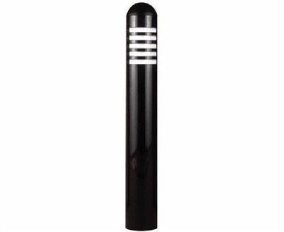 Focus Industries PL07ALUML12WBR 12V 3W Omni LED 3" Diameter Aluminum Mini Bollard, Weathered Brown Finish