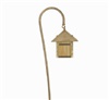 Focus Industries PL09L12BRT 12V 3W Omni LED Brass Lantern and Stem Path Light, Bronze Texture Finish