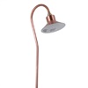 Focus Industries PL15L12CAR 12V 3W Omni LED 5.5" Bell Path Light with Copper Neck, Copper Acid Rust Finish