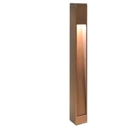 Focus Industries PL2334L12BRT 12V 3W Omni LED 34" Aluminum Bollard Path Light, Bronze Texture Finish