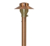 Focus Industries RXA-02-BRT 12V 20W T4 Halogen 3.5" China Hat with Adjustable Hub Area Light, Bronze Texture Finish