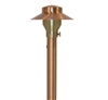 Focus Industries RXA-02-COP 12V 20W T4 Halogen 3.5" China Hat with Adjustable Hub Area Light, Unfinished Copper