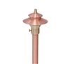 Focus Industries RXA-02-F-CAM 12V 20W T4 Halogen 3.5" China Hat Finial with Adjustable Hub Area Light, Camel Tone Finish