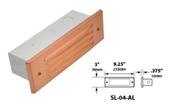 Focus Industries SL-04-AL-BAR 12V 18W S8 Incandescent Lensed Step Light, Brass Acid Rust Finish