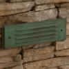 Focus Industries SL-04-WBR 12V Stamped Aluminum 4 Louver Brick Light, Weathered Brown Finish