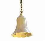 Focus Industries SL-06-LED3BAR 3W OMNI LED, 4.5 " Brass Hang Tulip, Jbox, Brass Acid Rust Finish