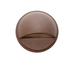 Focus Industries SL-07-LED3BRS 3W OMNI LED, Cast Brass Surface Dome Step Light, Brass Finish