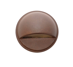 Focus Industries SL-07-MR8-BRT 12V 8W MR8 Halogen Round Surface Step Light, Bronze Texture Finish