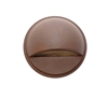 Focus Industries SL-07-SP-WBR 12V 18W S8 Incandescent Round Surface Step Light PVC Post, Weathered Brown Finish