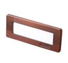 Focus Industries SL-08-AL-LEDPSB-WBR 12V 8W LED Flat Panel Step Light with Sand Blast Lens, Weathered Brown Finish