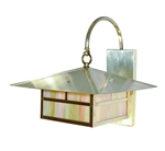 Focus Industries SL-13-LG-BRS 12V 18W S8 Incandescent, Wall Mount Lantern, Unfinished Brass