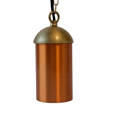 Focus Industries SL-14-ALR12-BRT 12V 18W S8 Incandescent, Hanging Cylinder Light with Chain and J-Box, Bronze Texture Finish