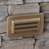 Focus Industries SL-17-BRS-BAV 12V Louvered Step Light, Brass Acid Verde Finish